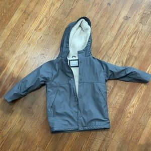 Unisex gray raincoat